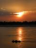sunset over the Mekong